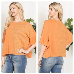 Ces Femme Orange Women's Top